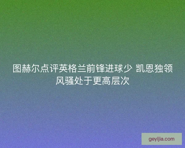 图赫尔点评英格兰前锋进球少 凯恩独领风骚处于更高层次